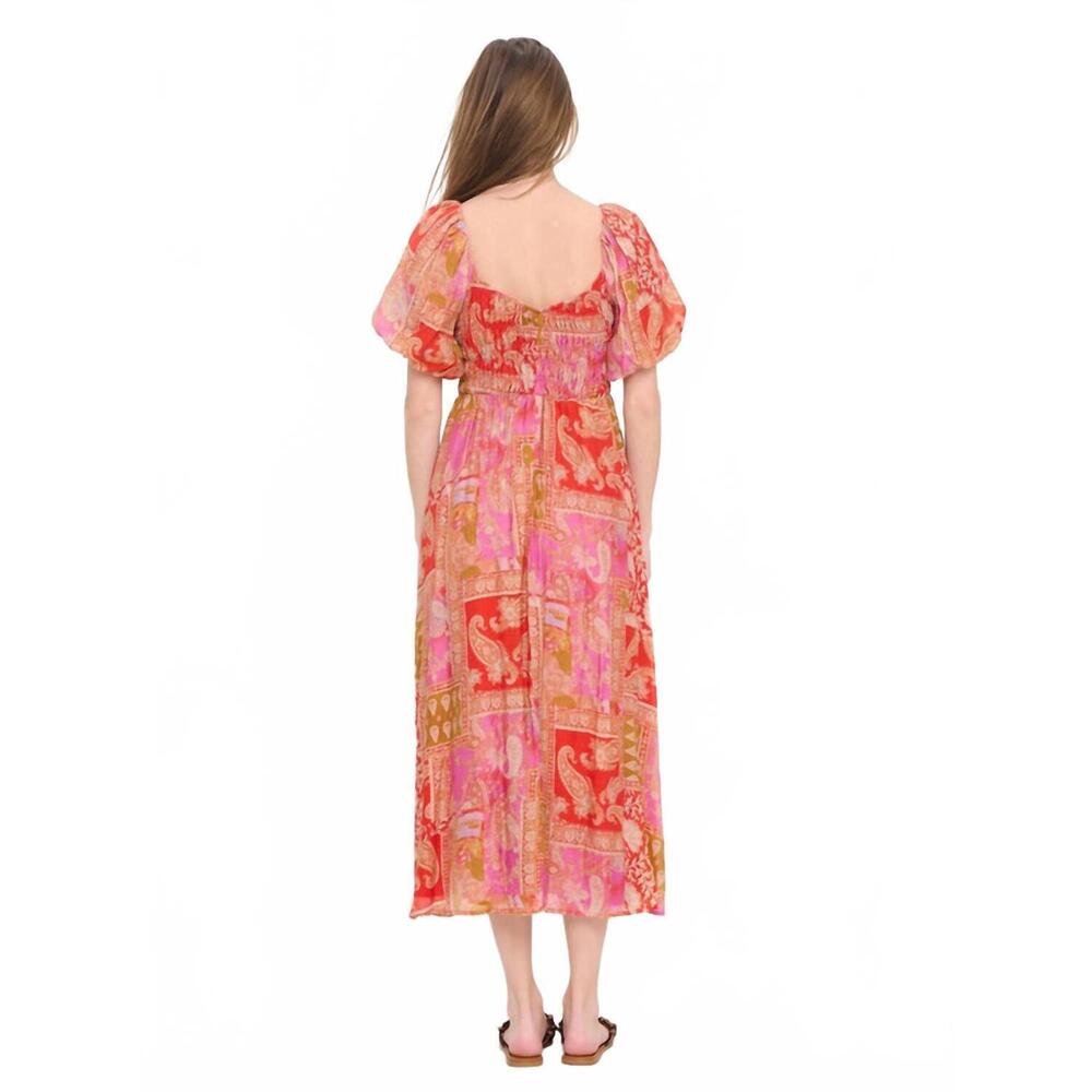 NEW MEET ME IN SANTORINI mediterranean majesty dress in multi - Picture 3 of 4